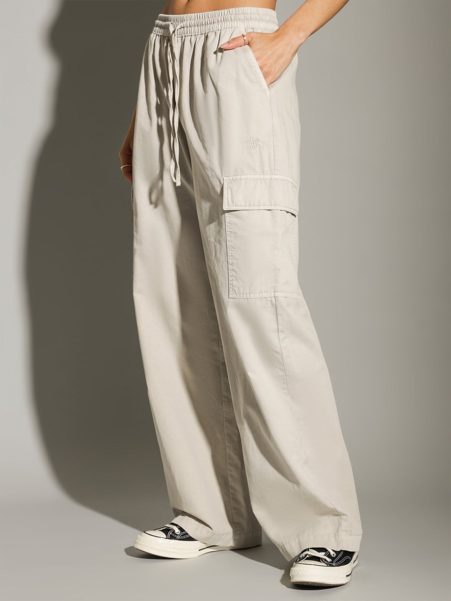 Stussy Womens Drew Cargo Beach Pant Sand