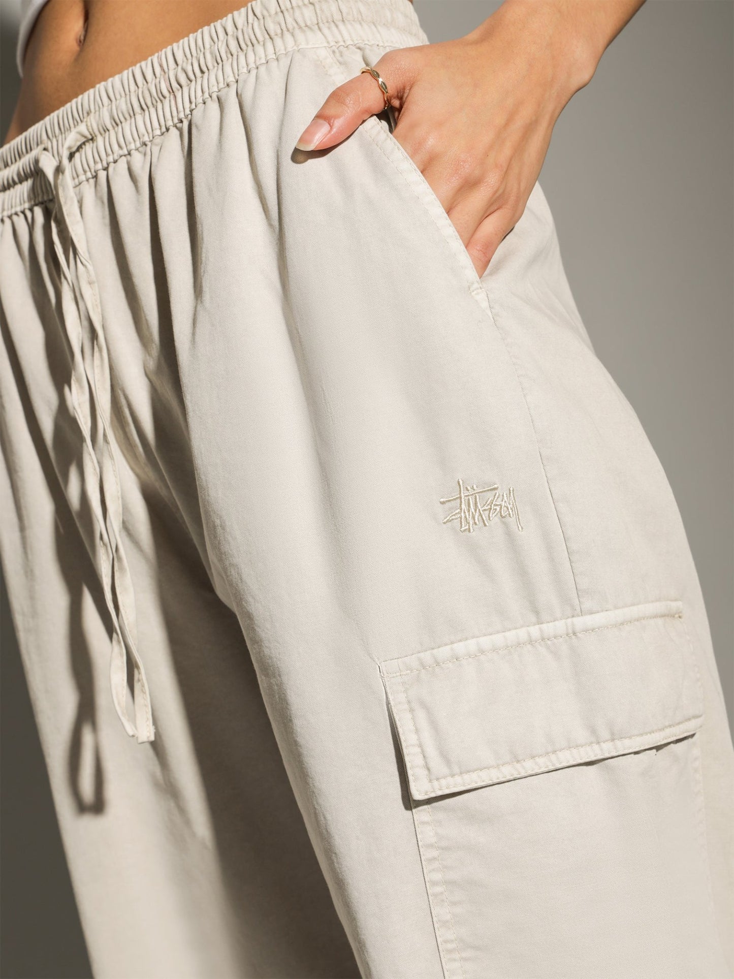 Stussy Womens Drew Cargo Beach Pant Sand