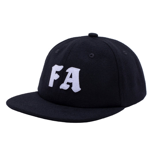 FA Skateboards Cap CLG Wool Strapback Black FA Skateboard Hat