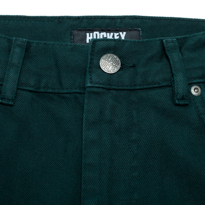 Hockey Jeans Double Knee Dark Green Skateboard Pants