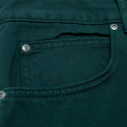 Hockey Jeans Double Knee Dark Green Skateboard Pants