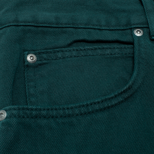 Hockey Jeans Double Knee Dark Green Skateboard Pants