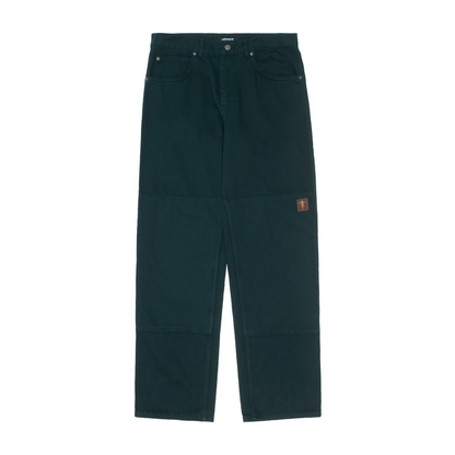 Hockey Jeans Double Knee Dark Green Skateboard Pants