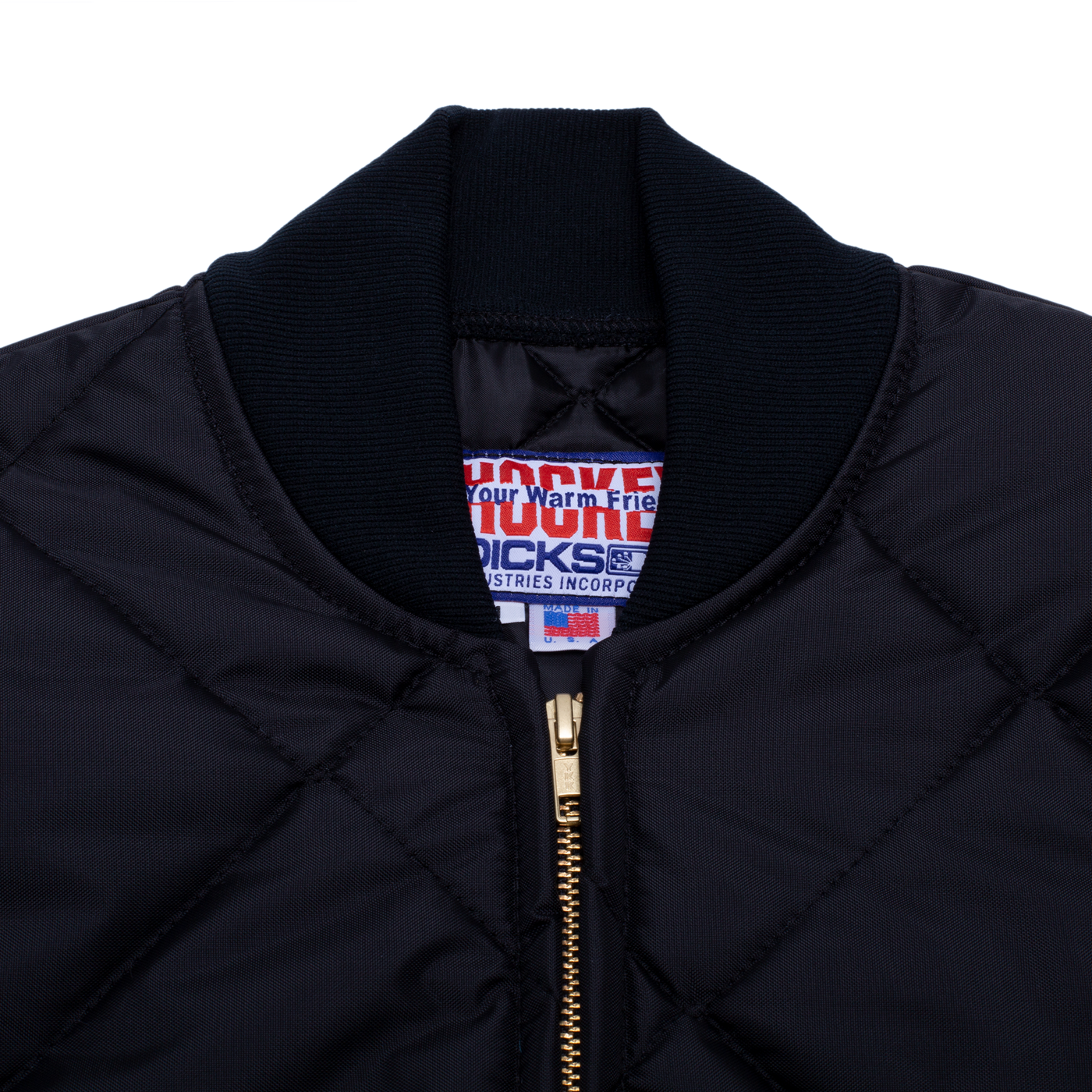 Hockey Insulated Jacket Black Zip Up