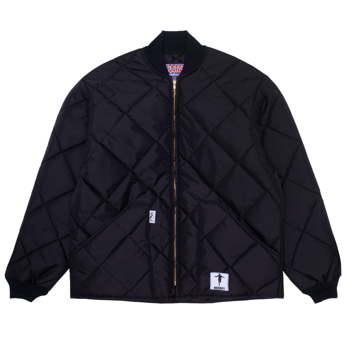 Hockey Insulated Jacket Black Zip Up