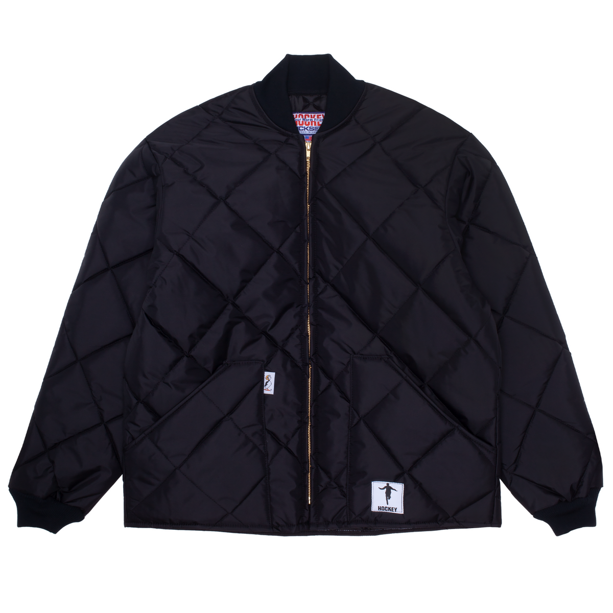Hockey Insulated Jacket Black Zip Up