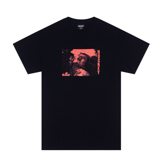 Hockey Tee Broken Black Skateboard T-Shirt