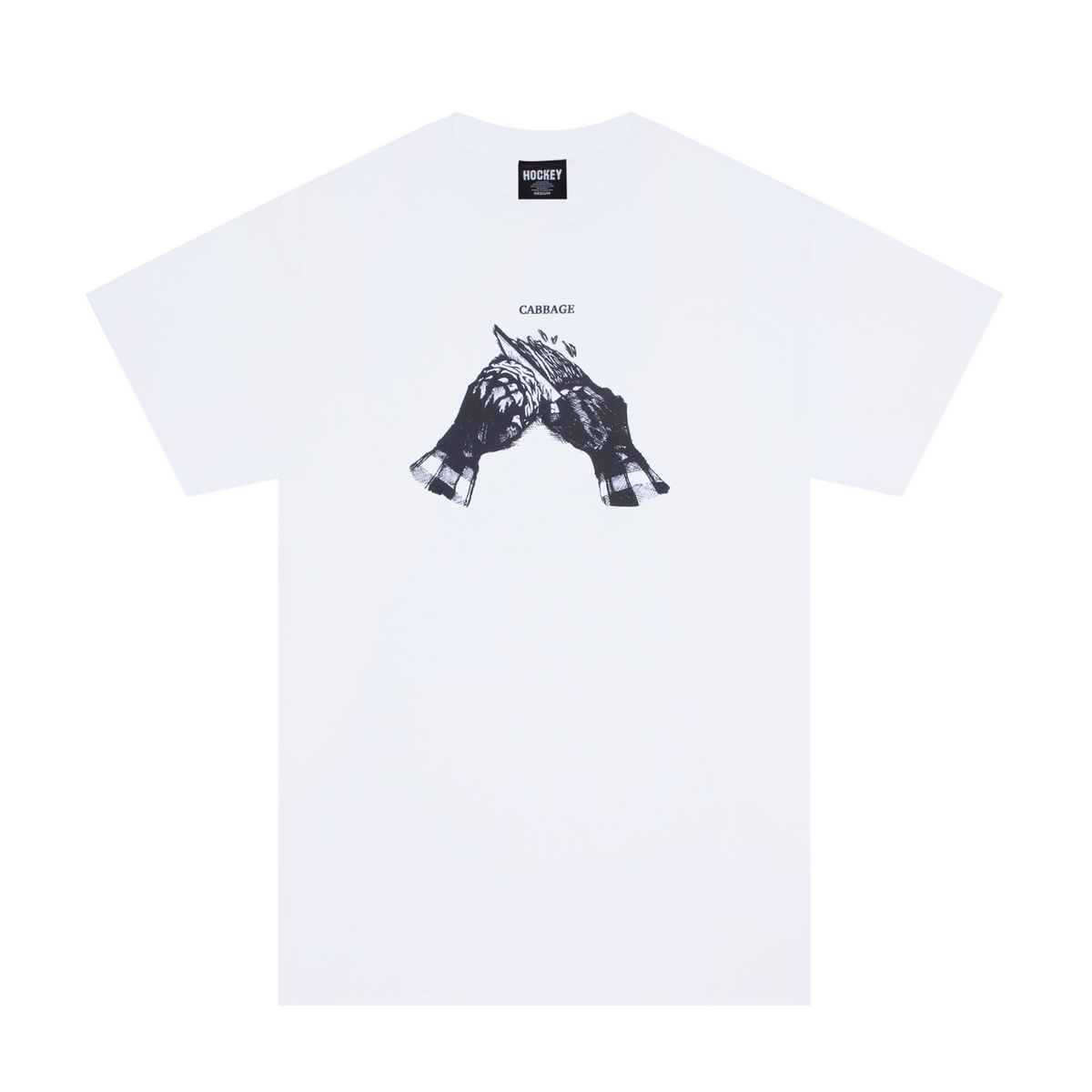 Hockey Tee Cabbage White Skateboard T Shirt