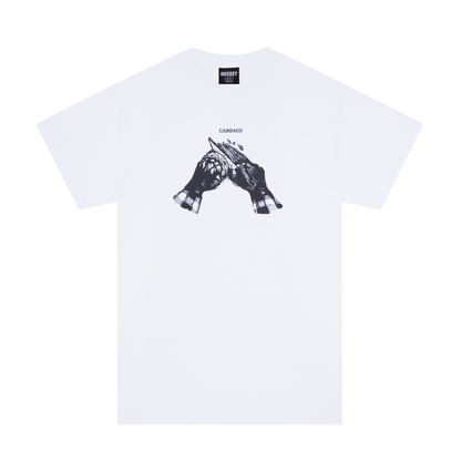 Hockey Tee Cabbage White Skateboard T-Shirt