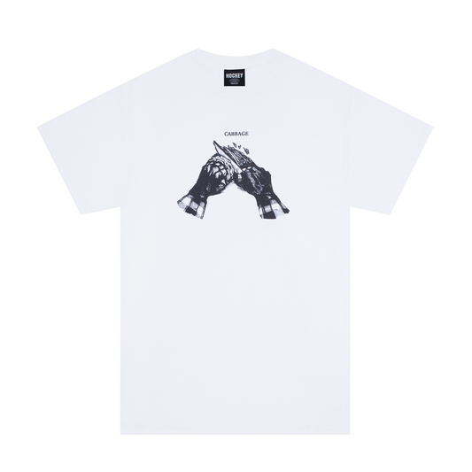 Hockey Tee Cabbage White Skateboard T-Shirt