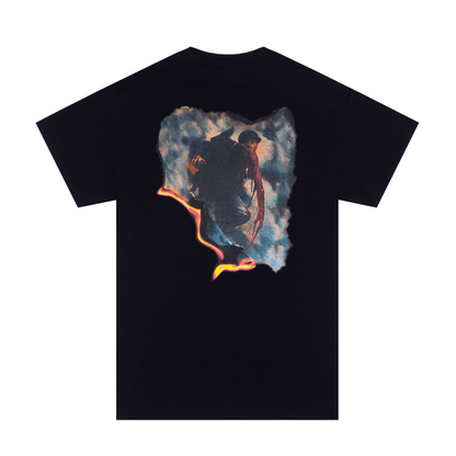 Hockey Tee Luck Black Skateboard T-Shirt
