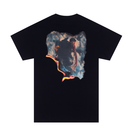 Hockey Tee Luck Black Skateboard T-Shirt