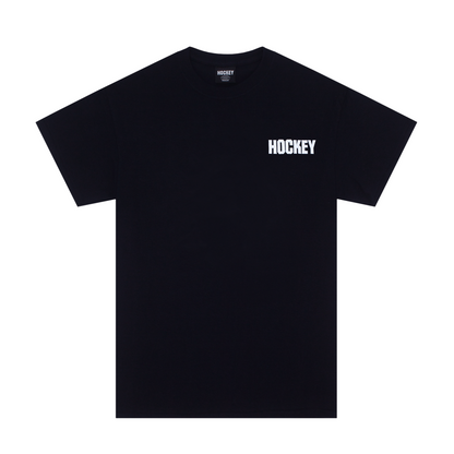 Hockey Tee Luck Black Skateboard T-Shirt