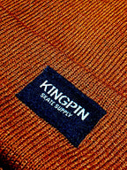Kingpin Skate Supply Beanie Cuff Black Label Copper Skateboard Hat