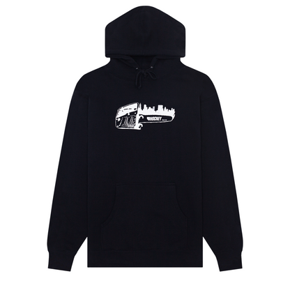 Hockey Hood Sharp City Black Skateboard Hoodie Hoody