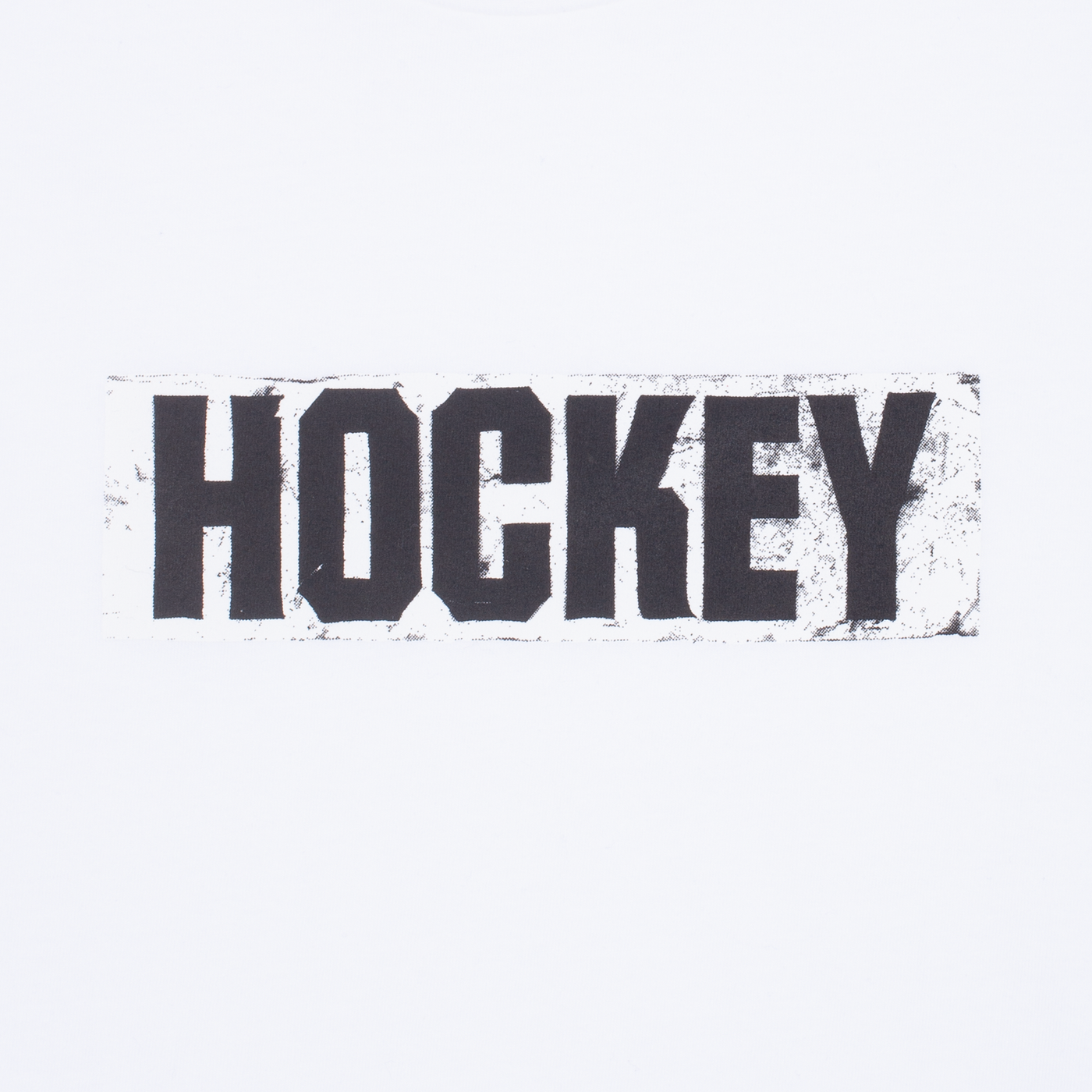 Hockey Tee Sticker Logo White Skateboard T-Shirt