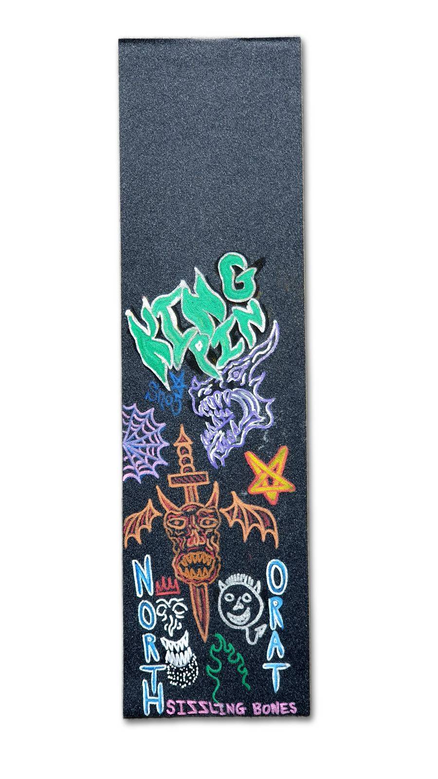 Kingpin Skate Supply x Northo Rat Grip Tape Sizzling Bones