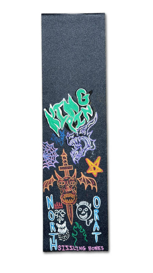 Kingpin Skate Supply x Northo Rat Grip Tape Sizzling Bones