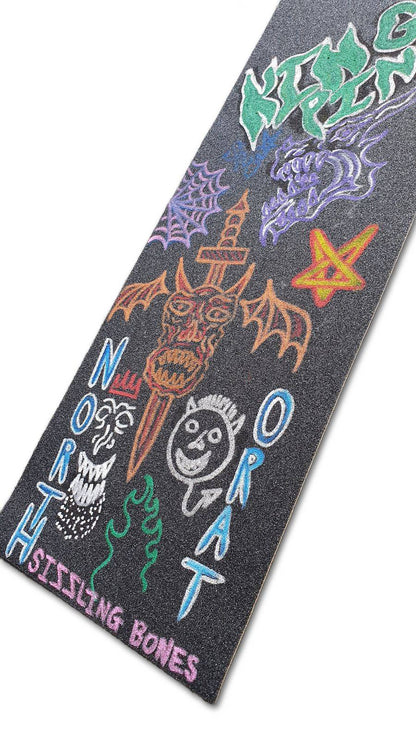 Kingpin Skate Supply x Northo Rat Grip Tape Sizzling Bones