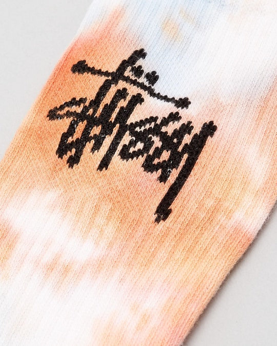 Stussy Socks Graffiti Crew TIE DYE 3 Pack Size OSFM Skateboard Sox