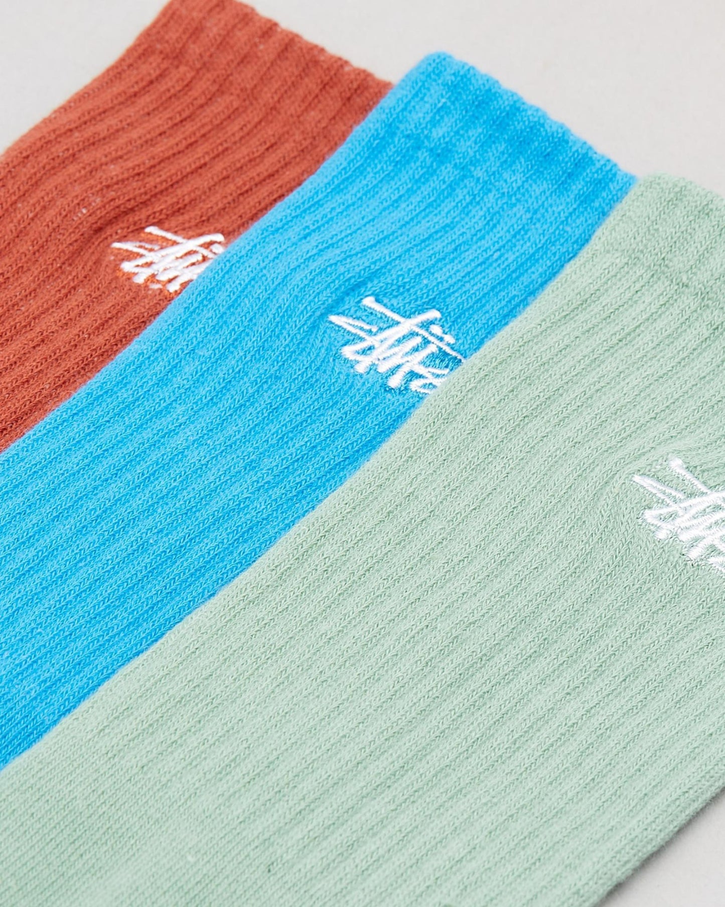 Stussy Socks Graffiti Crew Multi Colour 3 Pack Size OSFM New Skateboard Sox