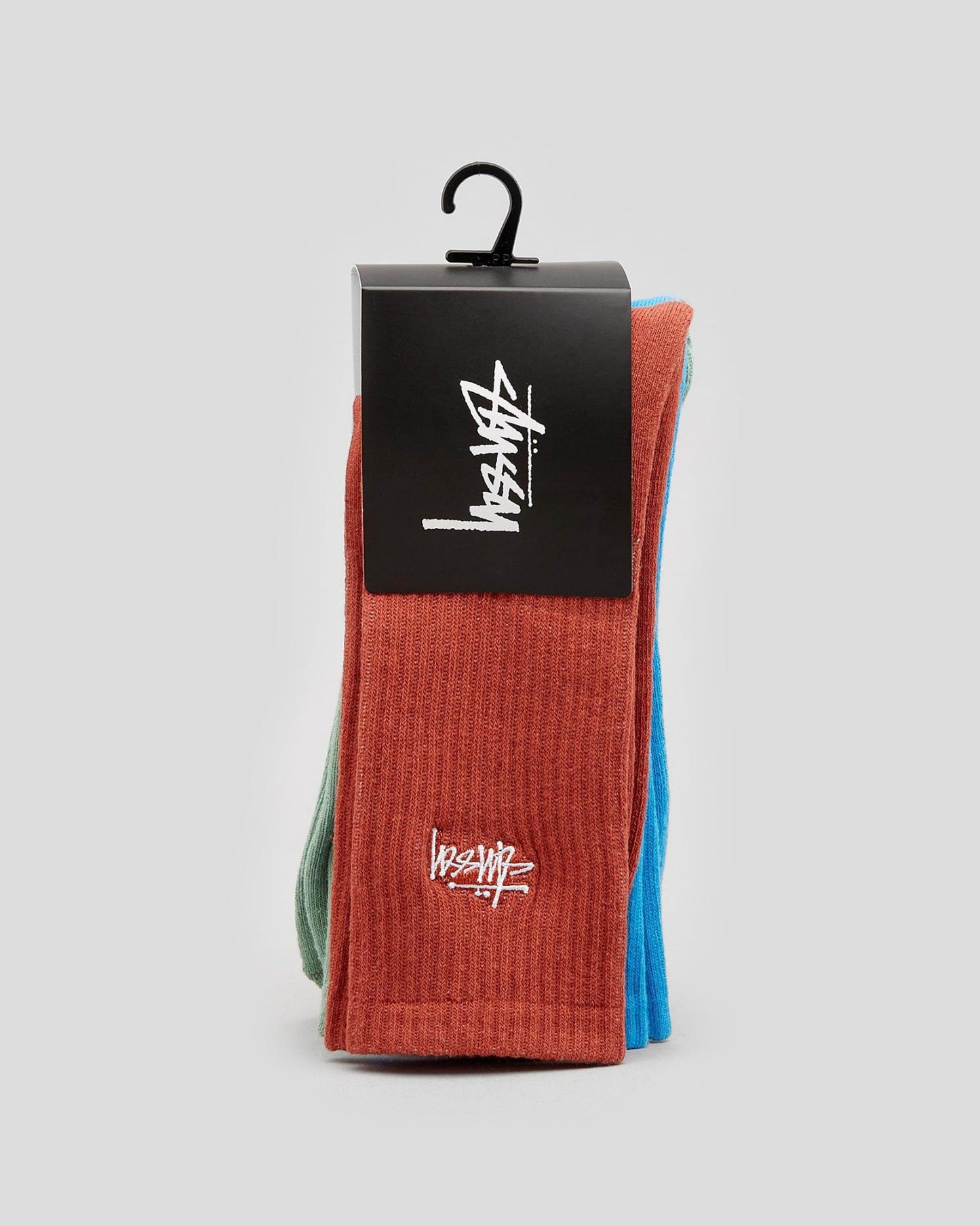 Stussy Socks Graffiti Crew Multi Colour 3 Pack Size OSFM New Skateboard Sox