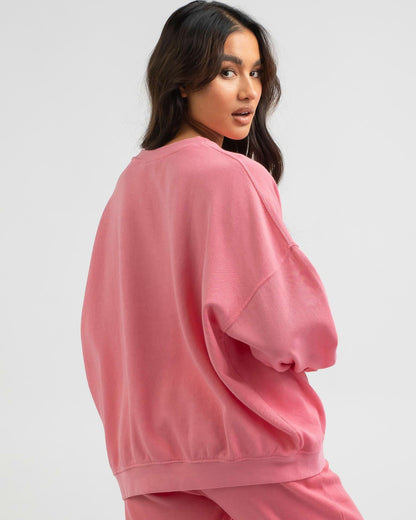 Stussy Womens Dalton Oversized Crew Jumper Confetti