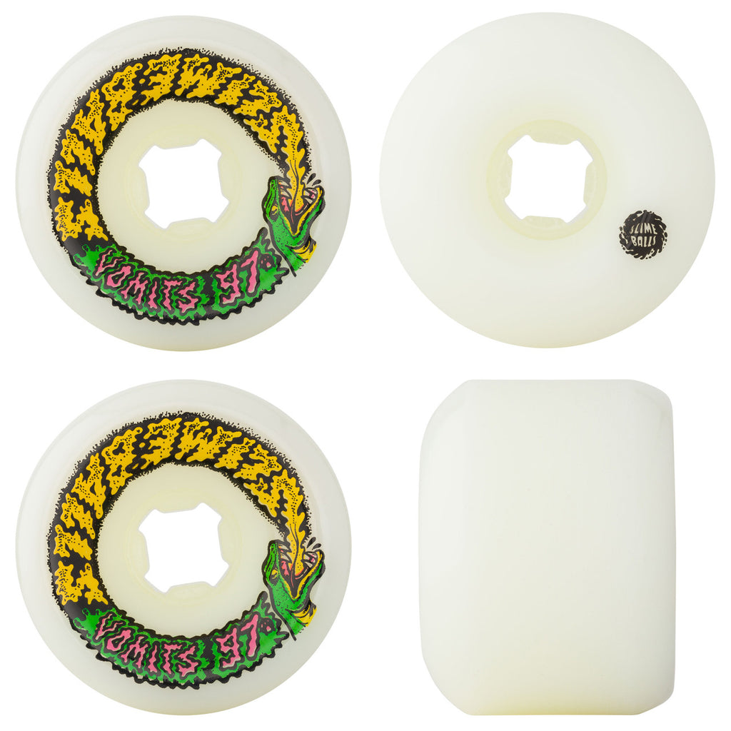 Santa Cruz Wheels 60Mm Snake Vomits 97A Slime Balls Reissue Skateboard Wheels
