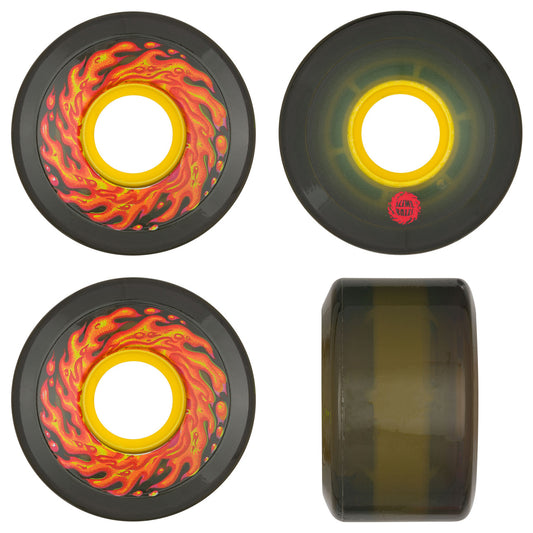 Santa Cruz Wheels 54.5mm Flame Mini OG Slime Trans Black 78a Slime Balls