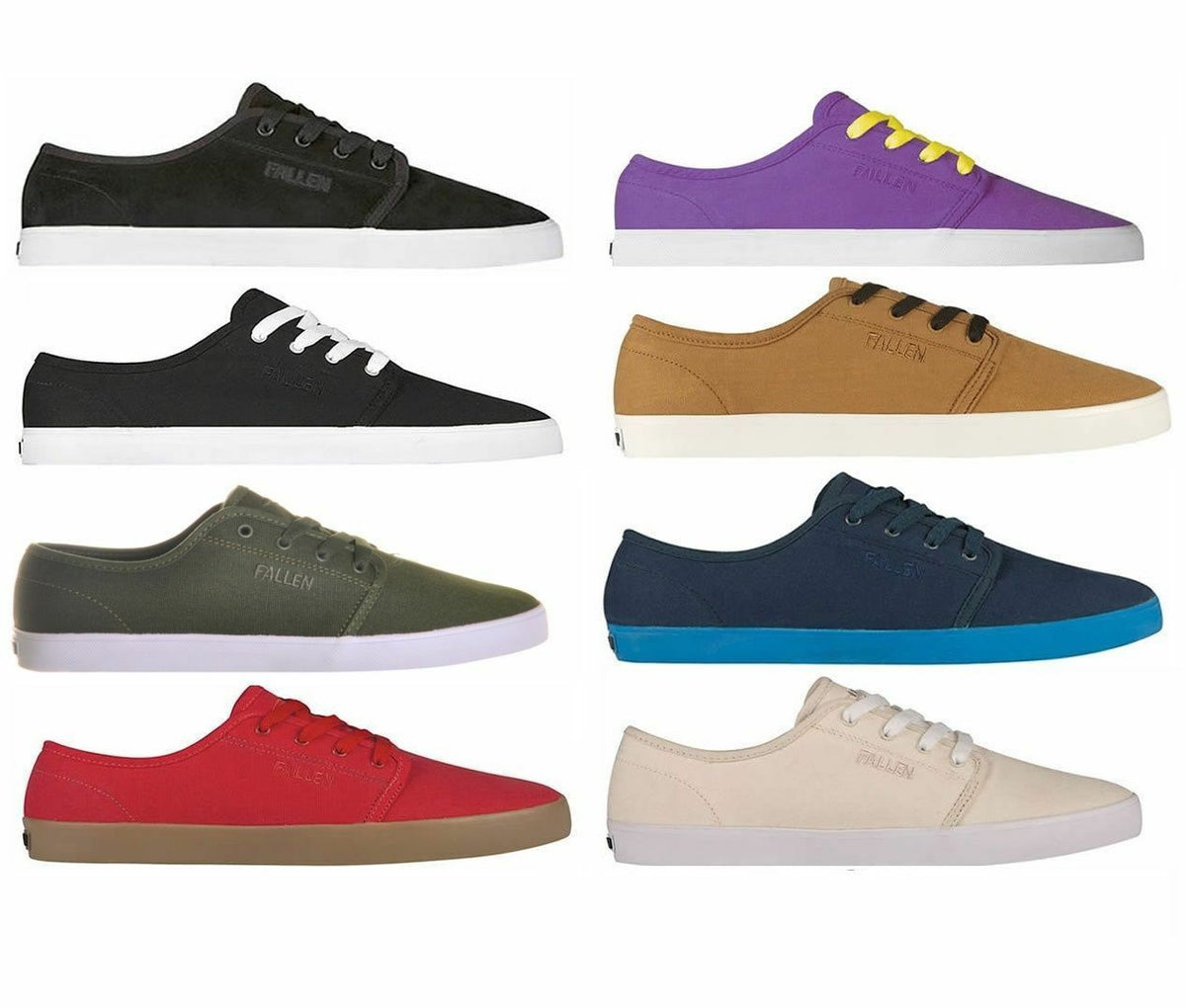 Fallen Vegan Shoes Daze Usa Size Mens Skateboard Surf Bmx Sneakers