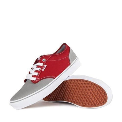 Vans Shoes Atwood Canvas Mid Grey Rio Red USA SIZE Skateboard Sneakers