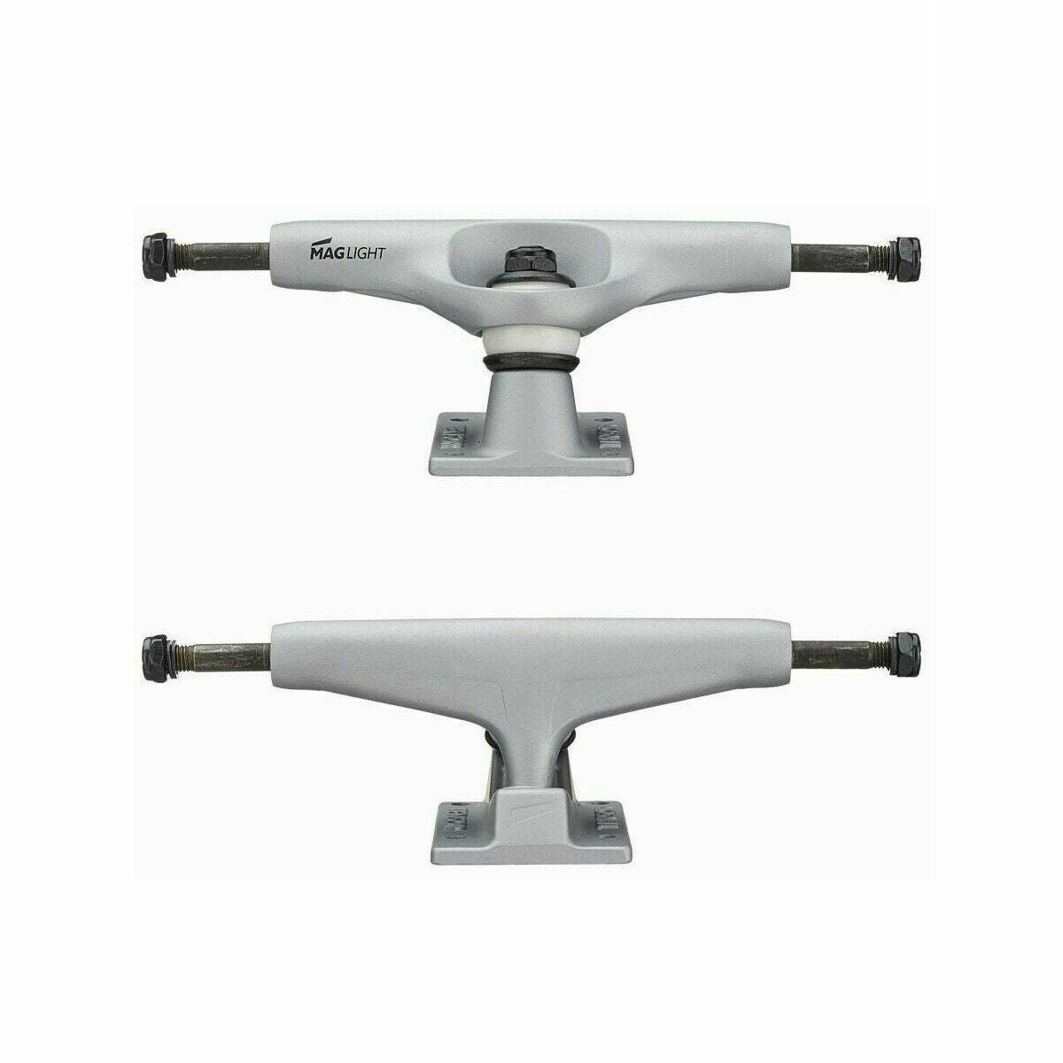 Tensor Skateboard Trucks Mag Light 5.25 Silver Hollow Set Reg 8" Axles