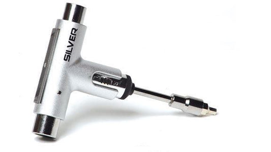 Silver Trucks Skate Tool Silver Premium Ratchet Complete Skateboard T-Tool