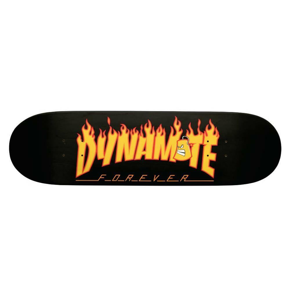 Dynamite Forever Skateboard Deck Thrashed Black