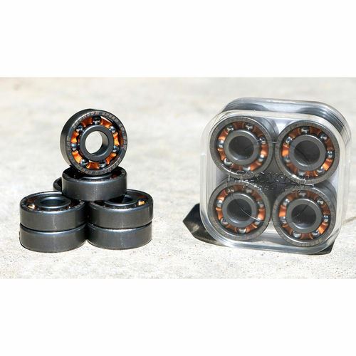 Bronson Bearings Raw 8 Pack Next Gen Shieldless Skateboard Bearings