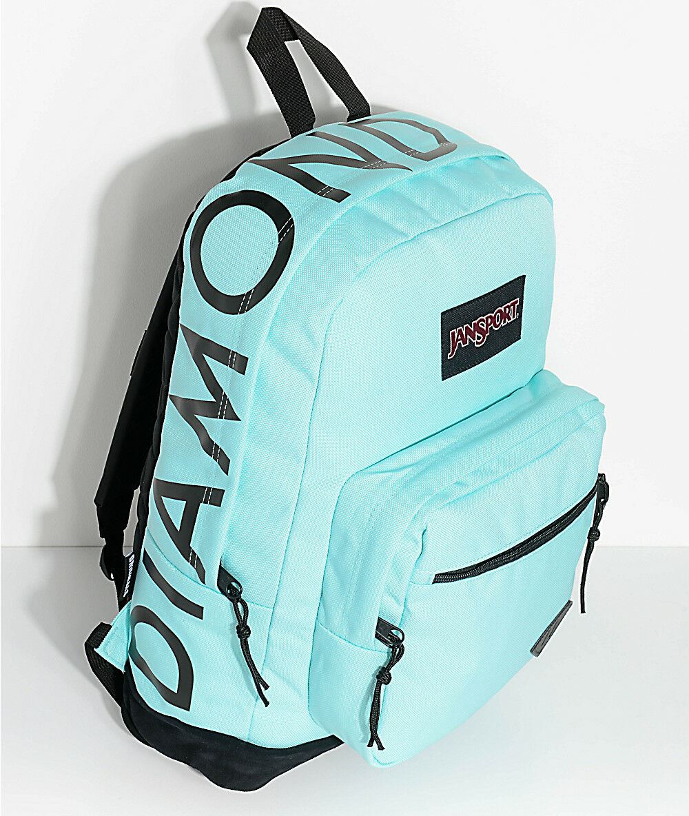 Jansport Backpack Right Pack x Diamond Supply Co Blue Skate School Travel Bag