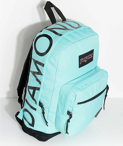 Jansport Backpack Right Pack x Diamond Supply Co Blue Skate School Travel Bag