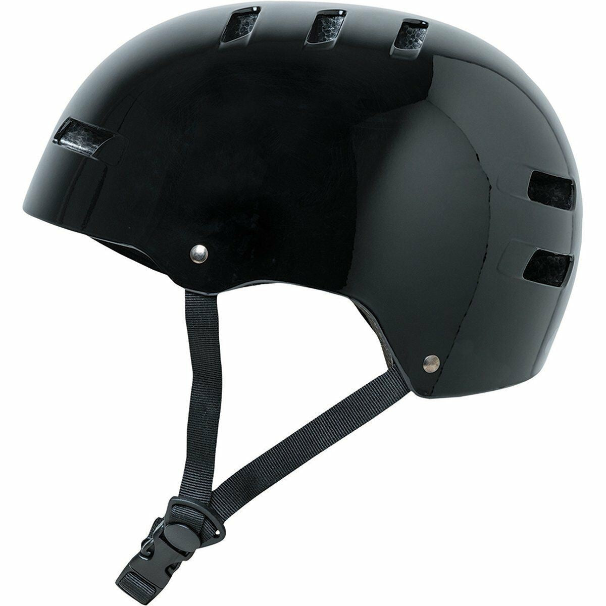 Globe Slant Helmet Gloss Black Skateboard Free Ride Lid