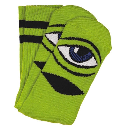 Toy Machine Socks Sect Eye Lime OSFM New Skateboard Sox