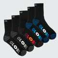 Globe Socks 5 Pack Multi Stripe Crew Black Size 2 8 Boys Youth Skateboard Sox