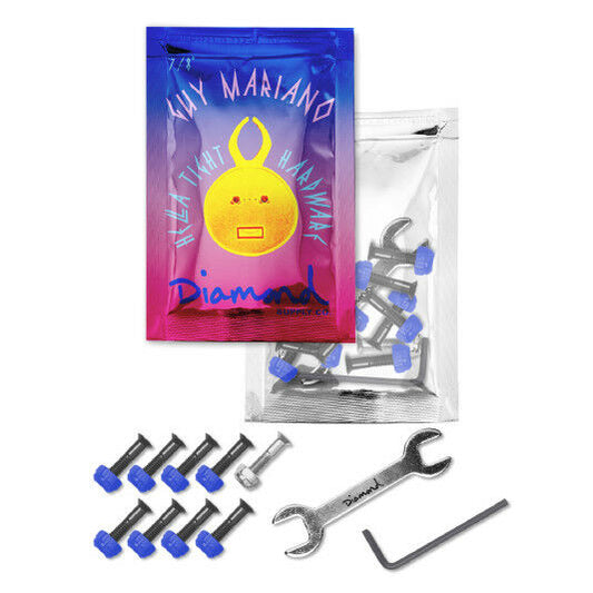 Diamond Supply Co Bolts Mariano Silver 7/8 Hella Tight Allen Skateboard Hardware