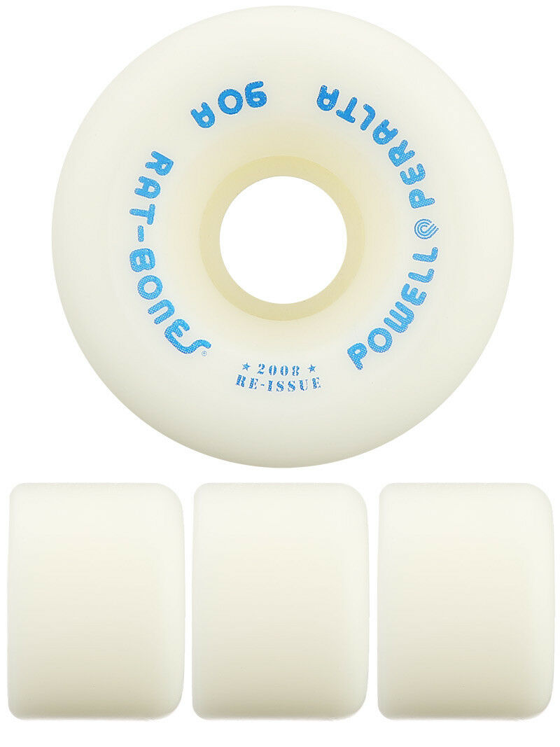 Powell Peralta Skateboard Wheels Rat Bones White 60mm 90a 2008 Reissue