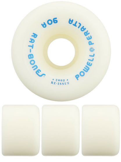 Powell Peralta Skateboard Wheels Rat Bones White 60mm 90a 2008 Reissue
