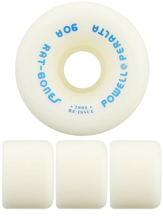 Powell Peralta Skateboard Wheels Rat Bones White 60mm 90a 2008 Reissue