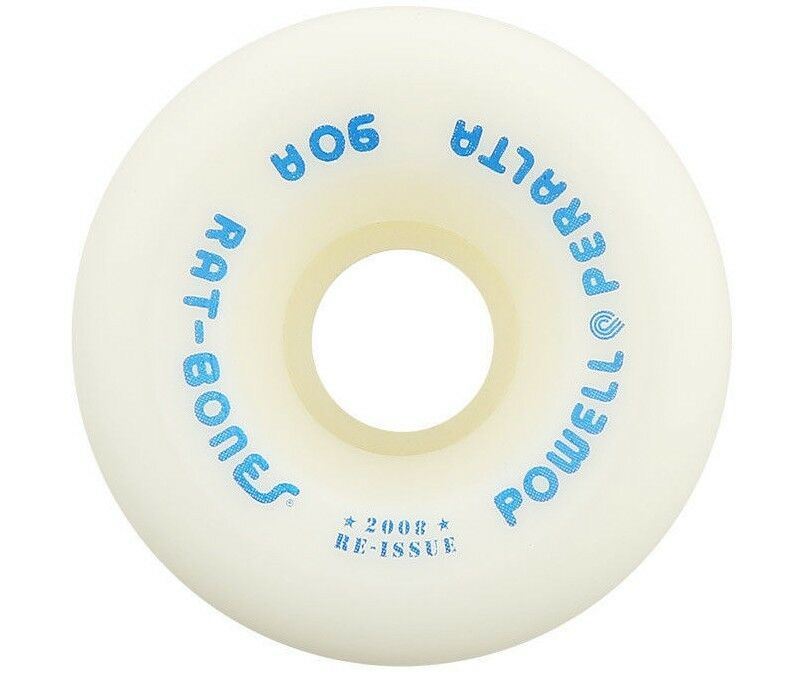 Powell Peralta Skateboard Wheels Rat Bones White 60mm 90a 2008 Reissue