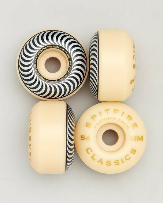 Spitfire Wheels F4 Classic Swirl 54mm Silver 101d Formula Four