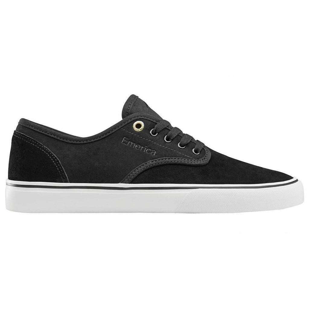 Emerica Shoes Wino Standard Black White Gold Us Size Skateboard Sneakers