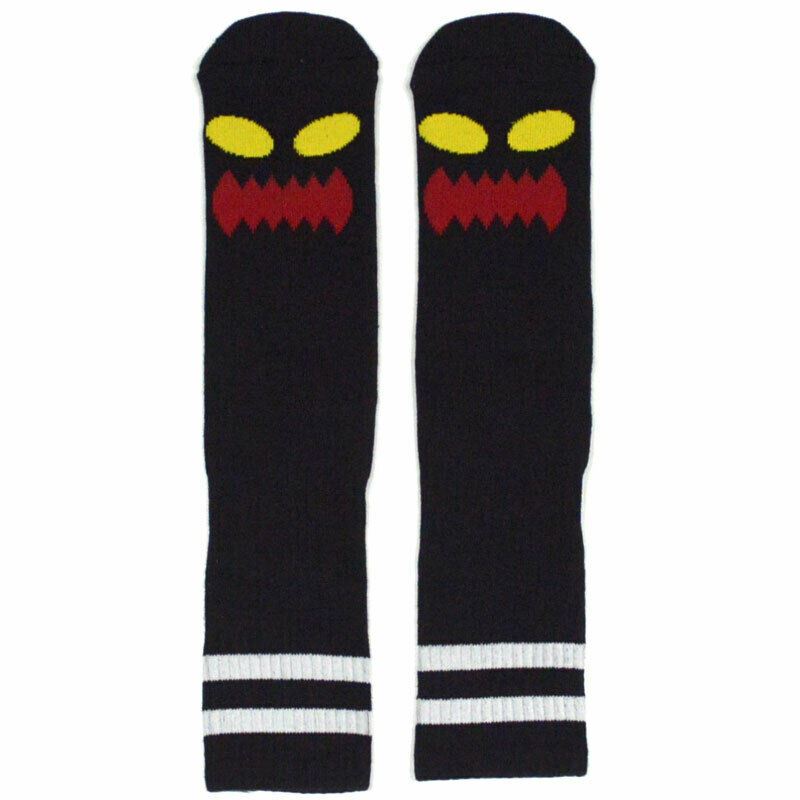 Toy Machine Socks Monster Face Black OSFM New Skateboard Sox