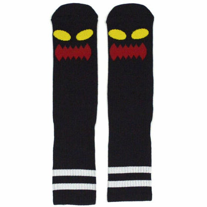 Toy Machine Socks Monster Face Black OSFM New Skateboard Sox