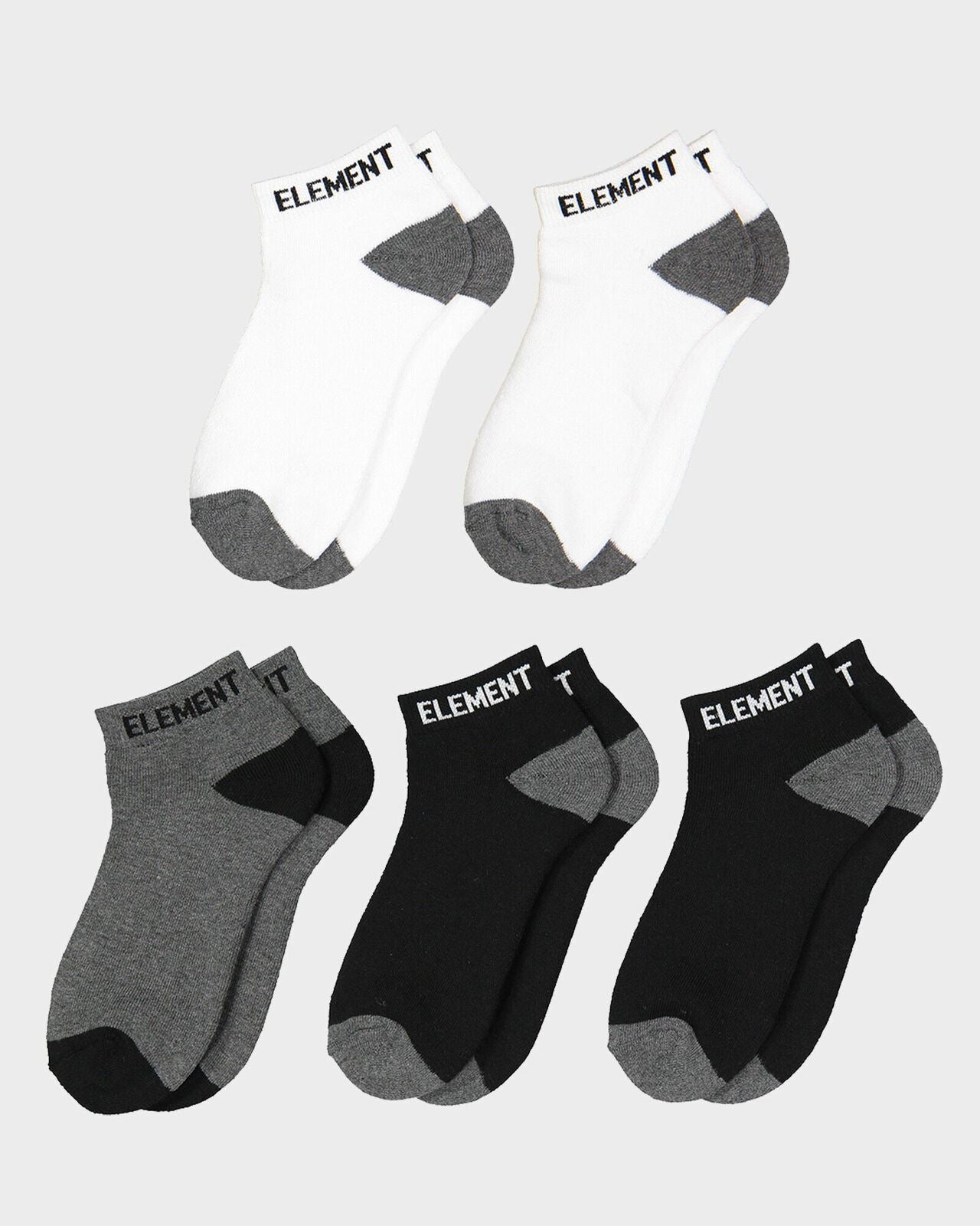 Element Socks 5 Pack Multi Ankle Size 7-11 Skateboard Sox
